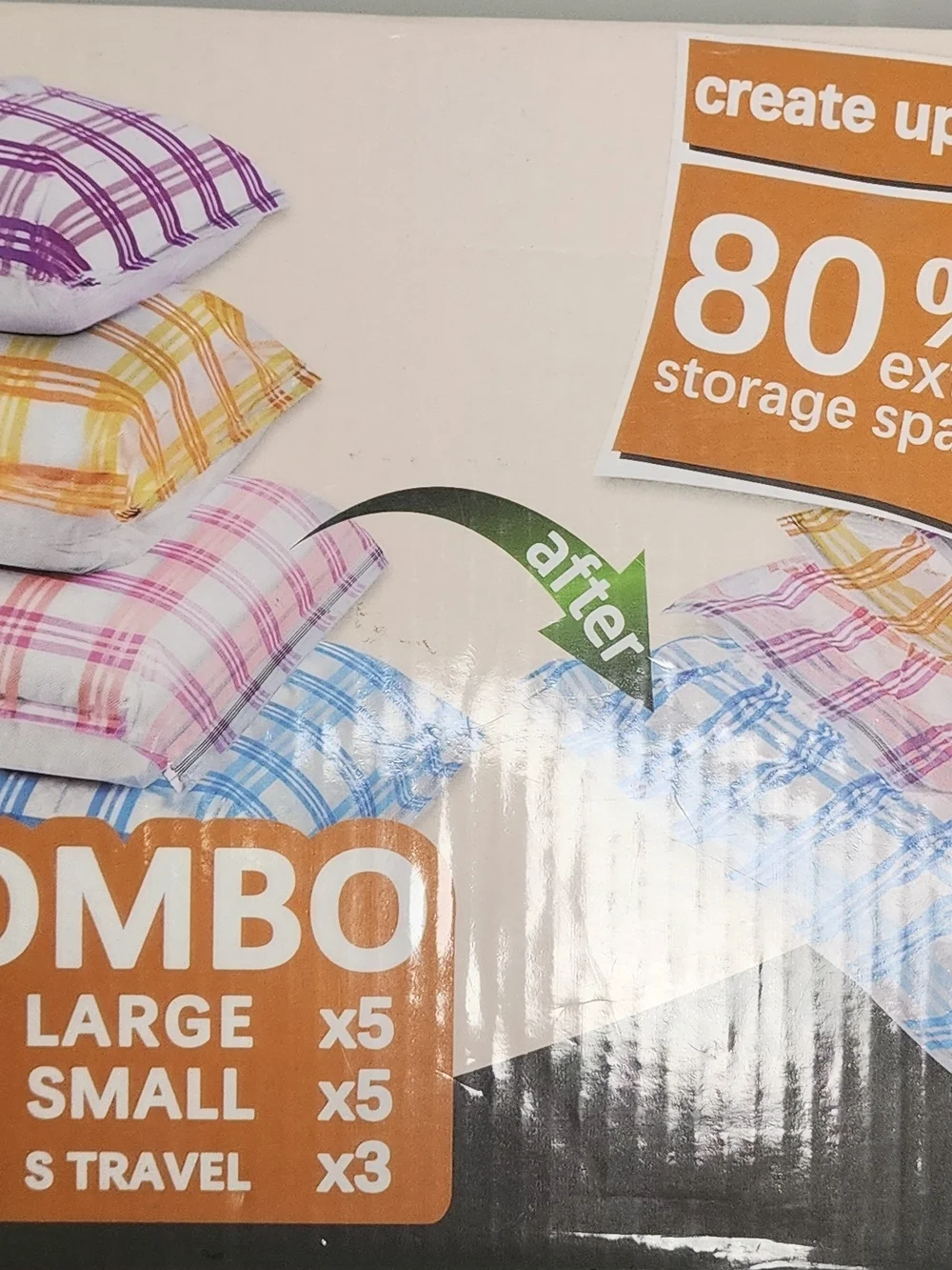 Storage Master 26 PACK Combo Vacuum Bags 5Jumbo 5Large 5Med 5Small 3MTrav 3STrav